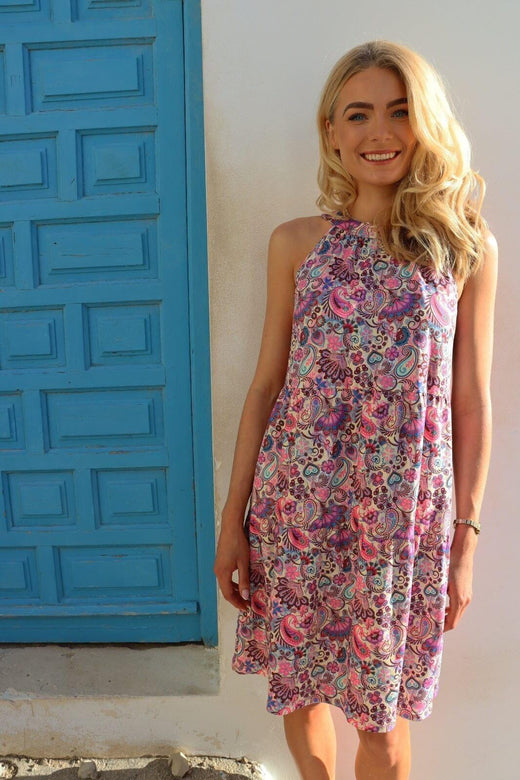Liberte - Alma-Anni-Dress 9589 - Pink Paisley Kjoler 