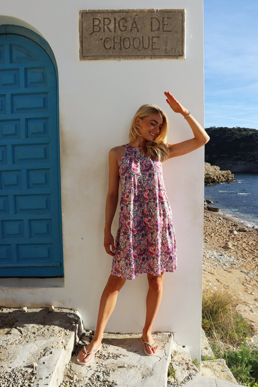 Liberte - Alma-Anni-Dress 9589 - Pink Paisley Kjoler 