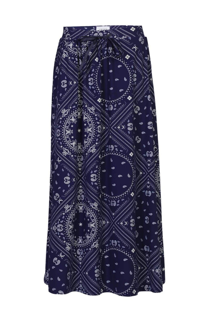 Liberte - Alma-Loose-Skirt 9582 - Blue Scarf Nederdele 