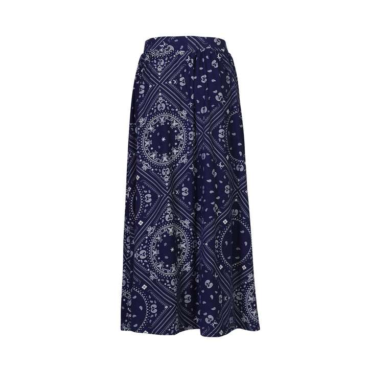 Liberte - Alma-Loose-Skirt 9582 - Blue Scarf Nederdele 