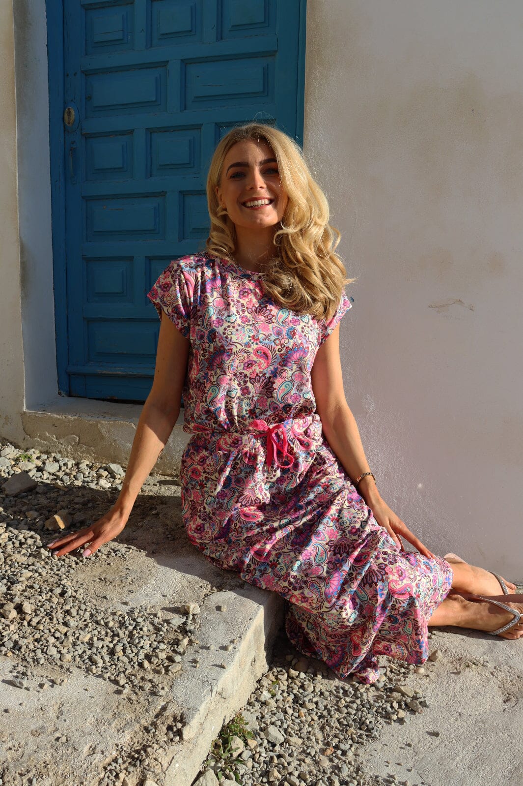 Liberte - Alma-Loose-Skirt 9582 - Pink Paisley Nederdele 