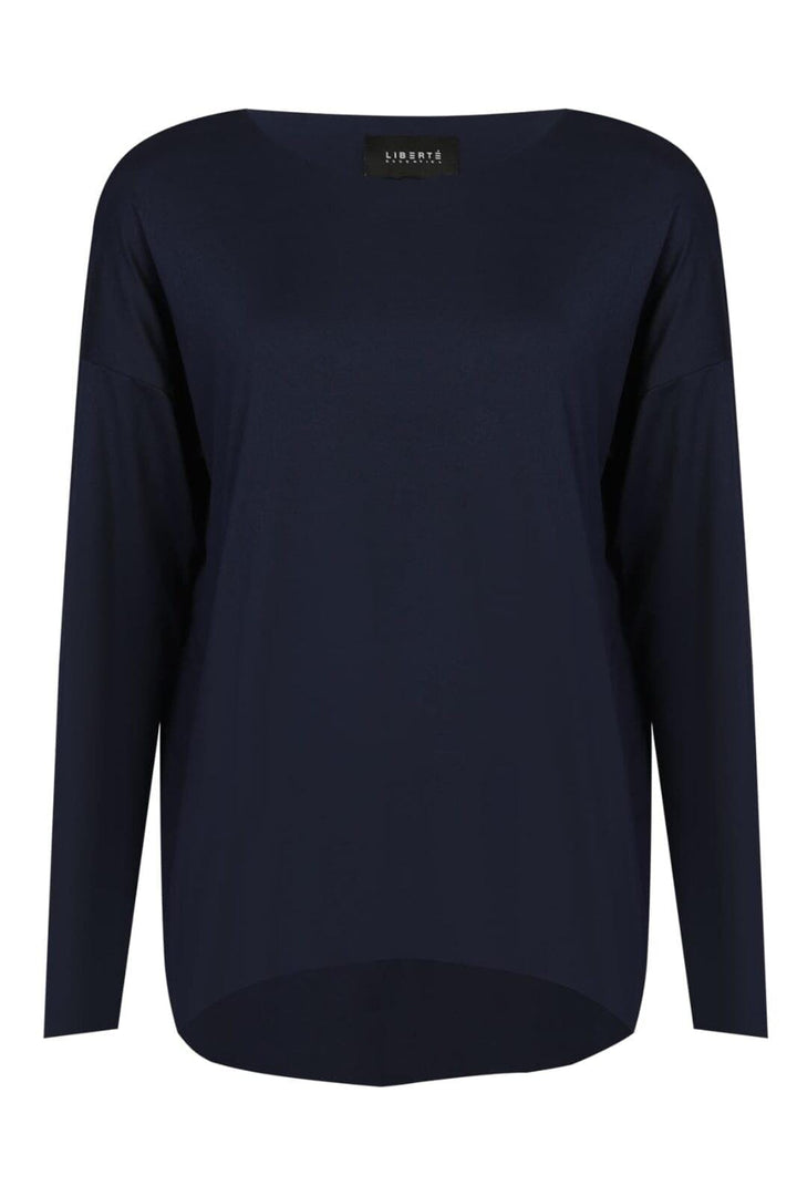 Liberte - Alma-Ls-Top 9504 - Iris Navy Bluser 