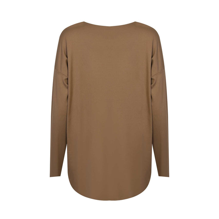 Liberte - Alma-Ls-Top 9504 - Shitake Brown Bluser 