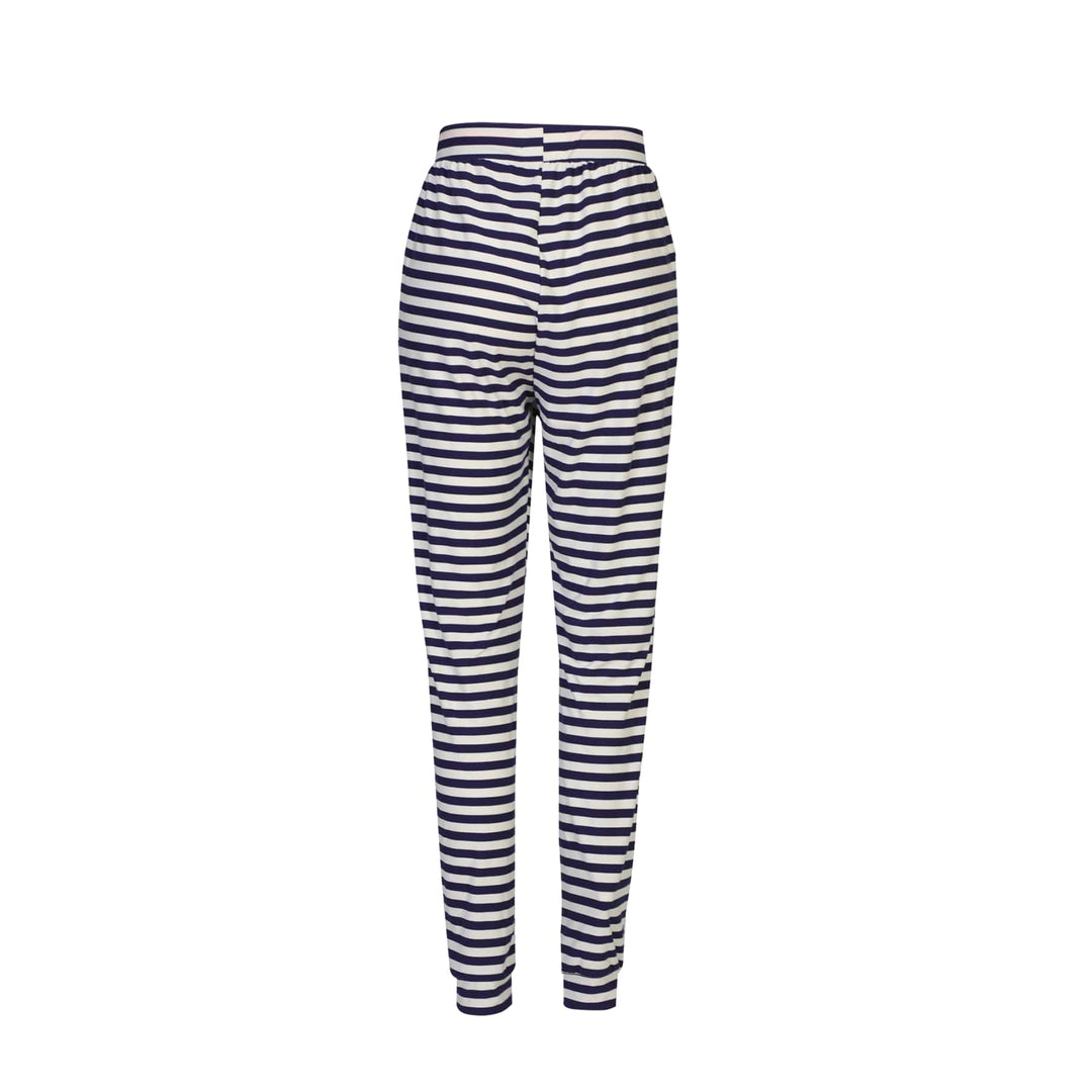 Liberte - Alma-Pant 9500 - Blue Creme Stripe Bukser 