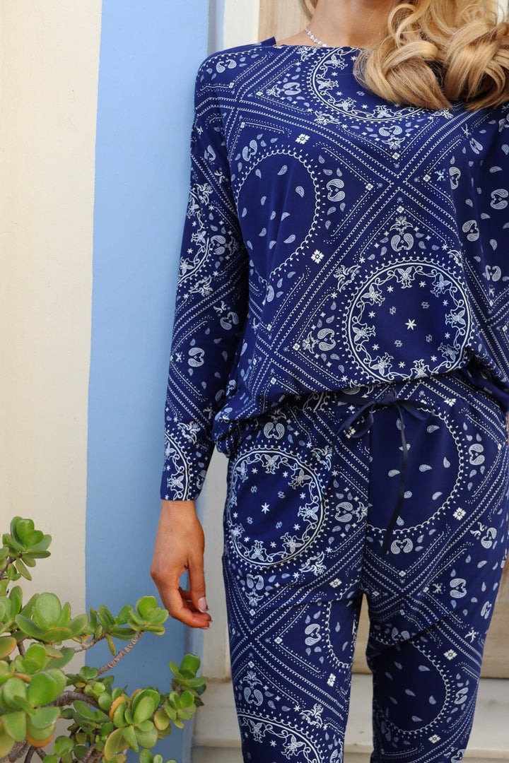 Liberte - Alma-Pant 9500 - Blue Scarf