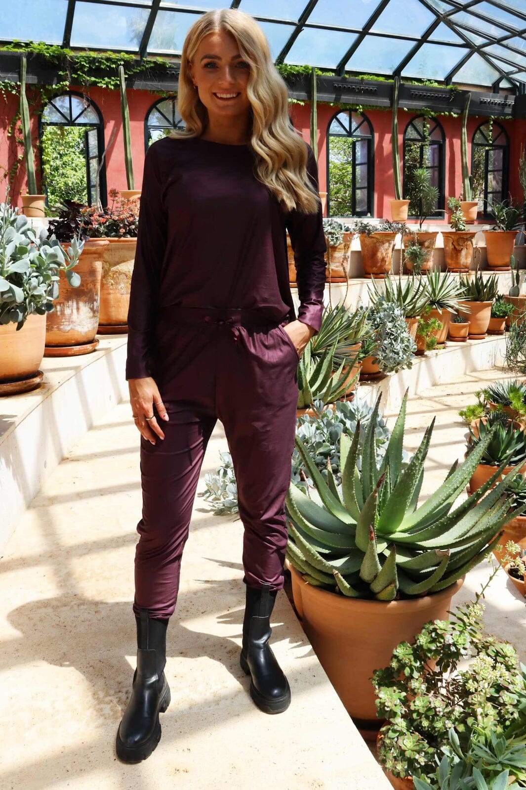 Liberte - Alma-Pants 9500 - Bordeaux Bukser 