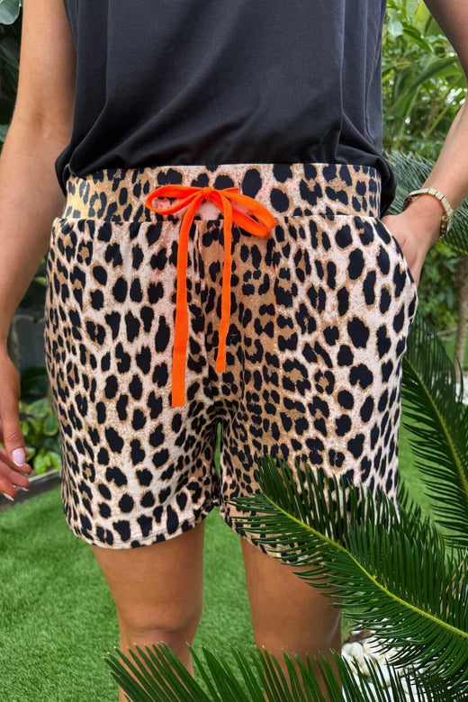 Liberte - Alma-Shorts 9517 - Lux Leo X Neon Orange Shorts 