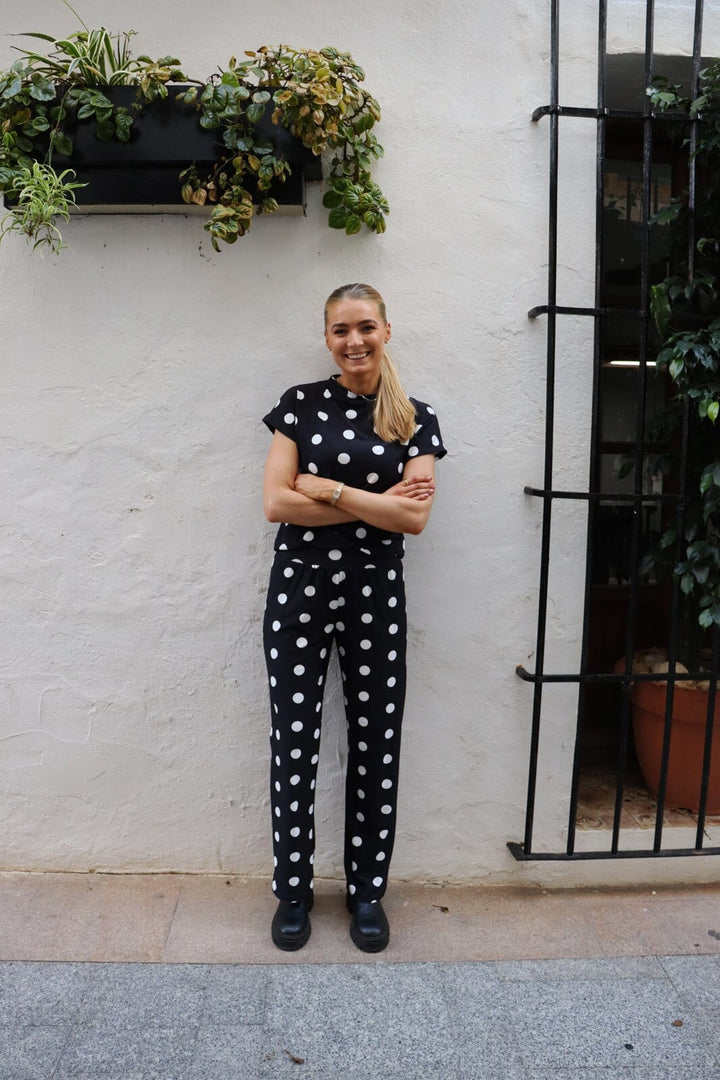 Liberte - Alma-Top 9501 - Black Big Dot