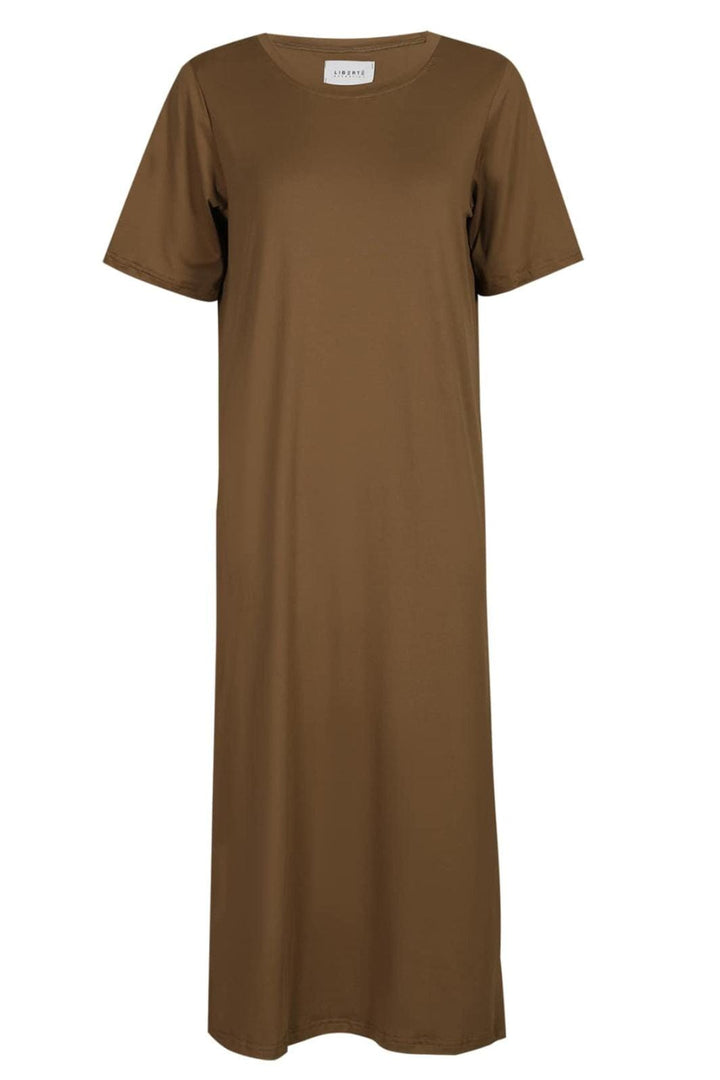 Liberte - Alma-Tshirt-Dress 9562 - Shitake Brown Kjoler 