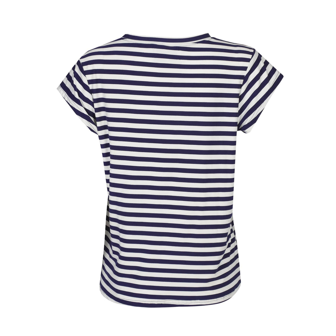 Liberte - Alma-U-Tshirt 9581 - Blue Creme Stripe T-shirts 