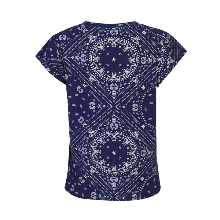 Liberte - Alma-U-Tshirt 9581 - Blue Scarf T-shirts 
