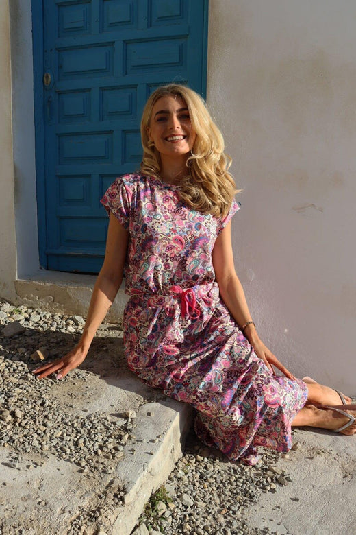 Liberte - Alma-U-Tshirt 9581 - Pink Paisley T-shirts 