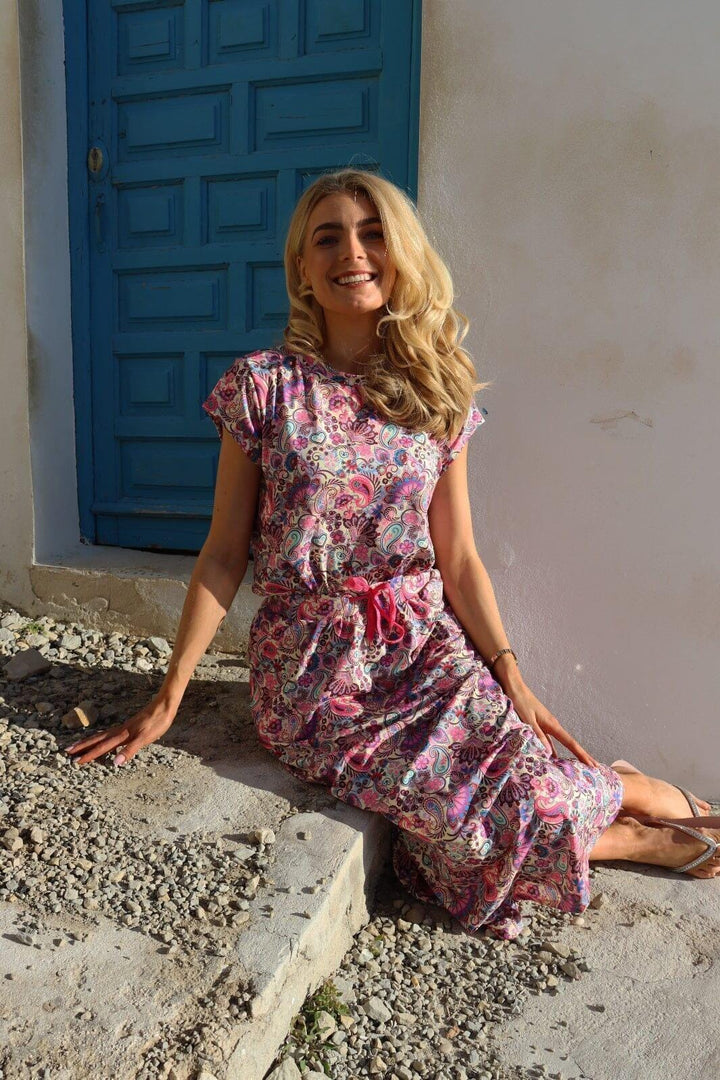 Liberte - Alma-U-Tshirt 9581 - Pink Paisley T-shirts 