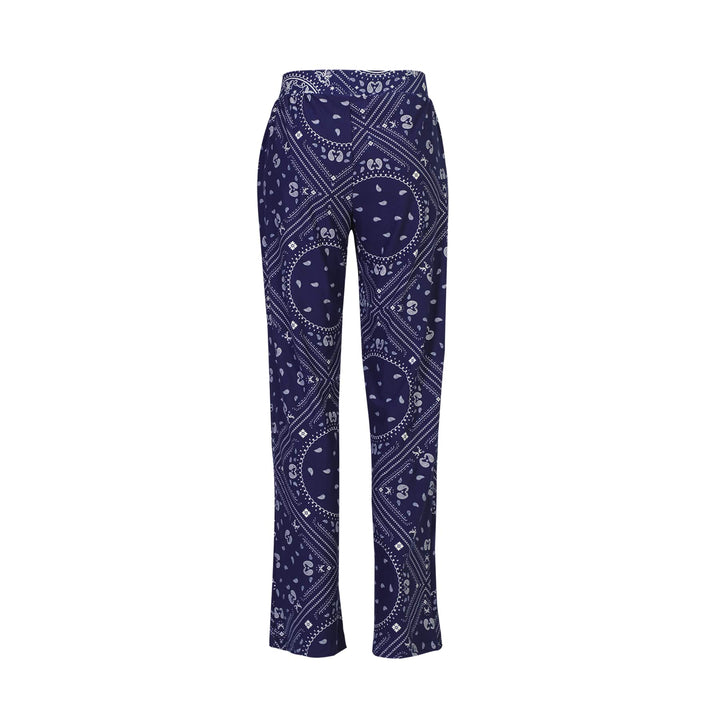 Liberte - Alma-Wide Pants 9564 - Blue Scarf Bukser 