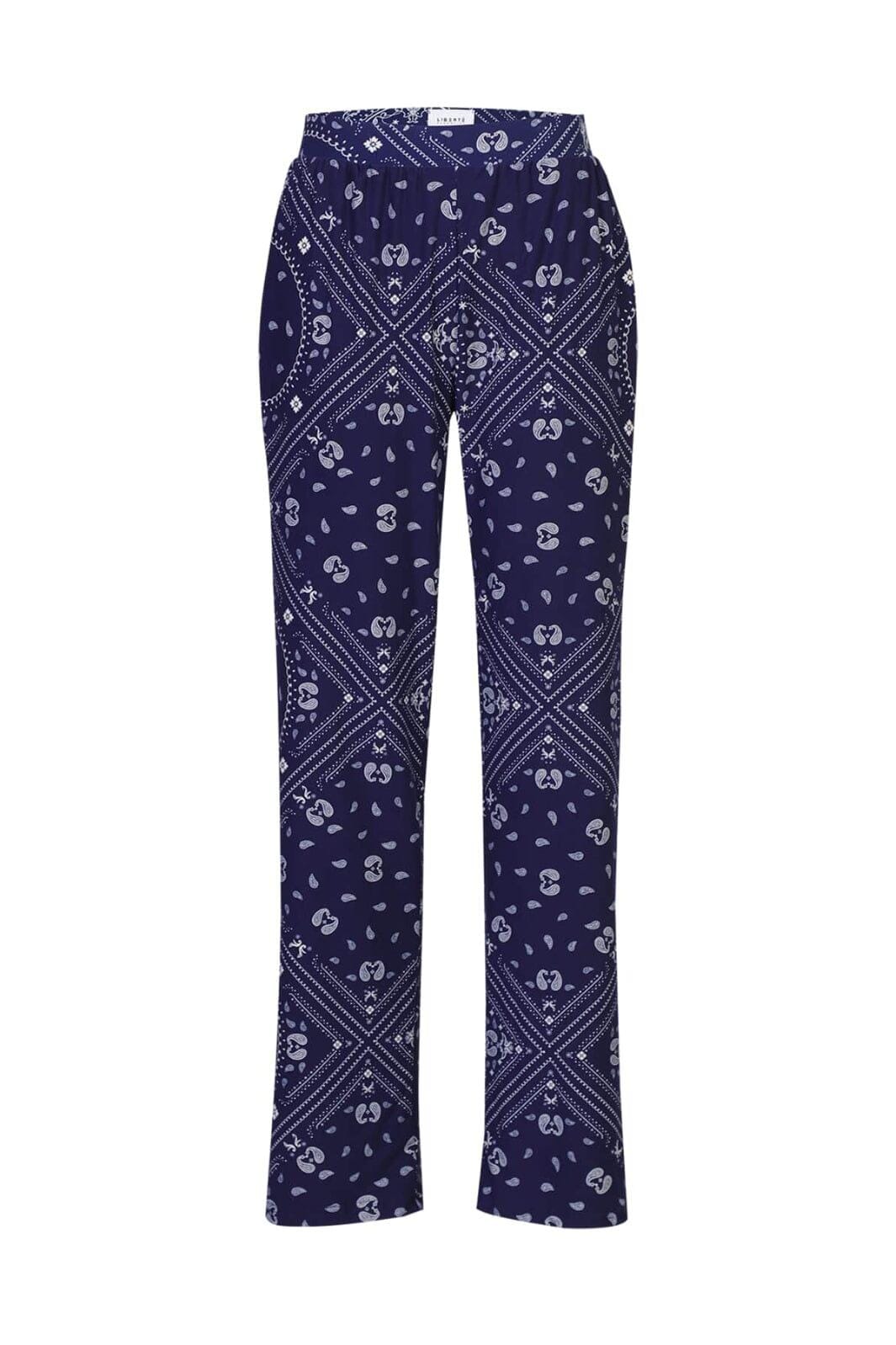 Liberte - Alma-Wide Pants 9564 - Blue Scarf Bukser 
