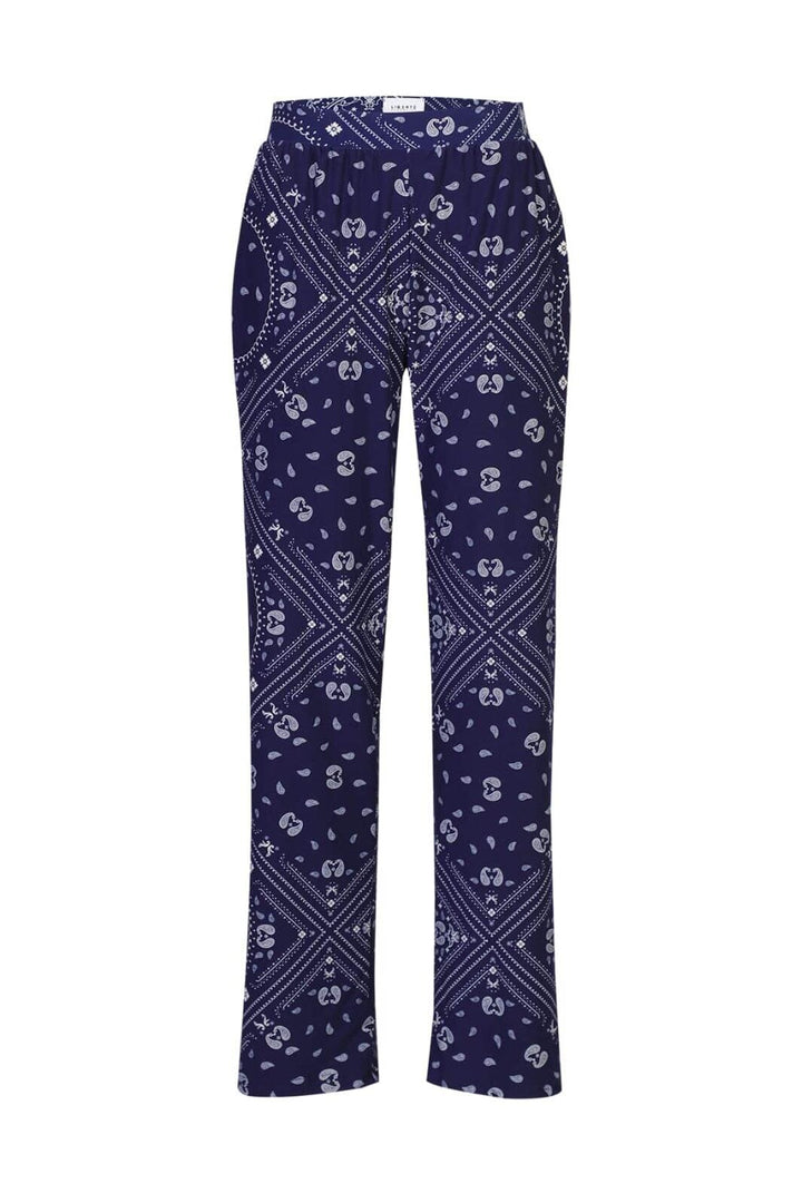 Liberte - Alma-Wide Pants 9564 - Blue Scarf Bukser 