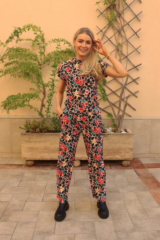 Liberte - Alma-Wide Pants 9564 - Leo Floral
