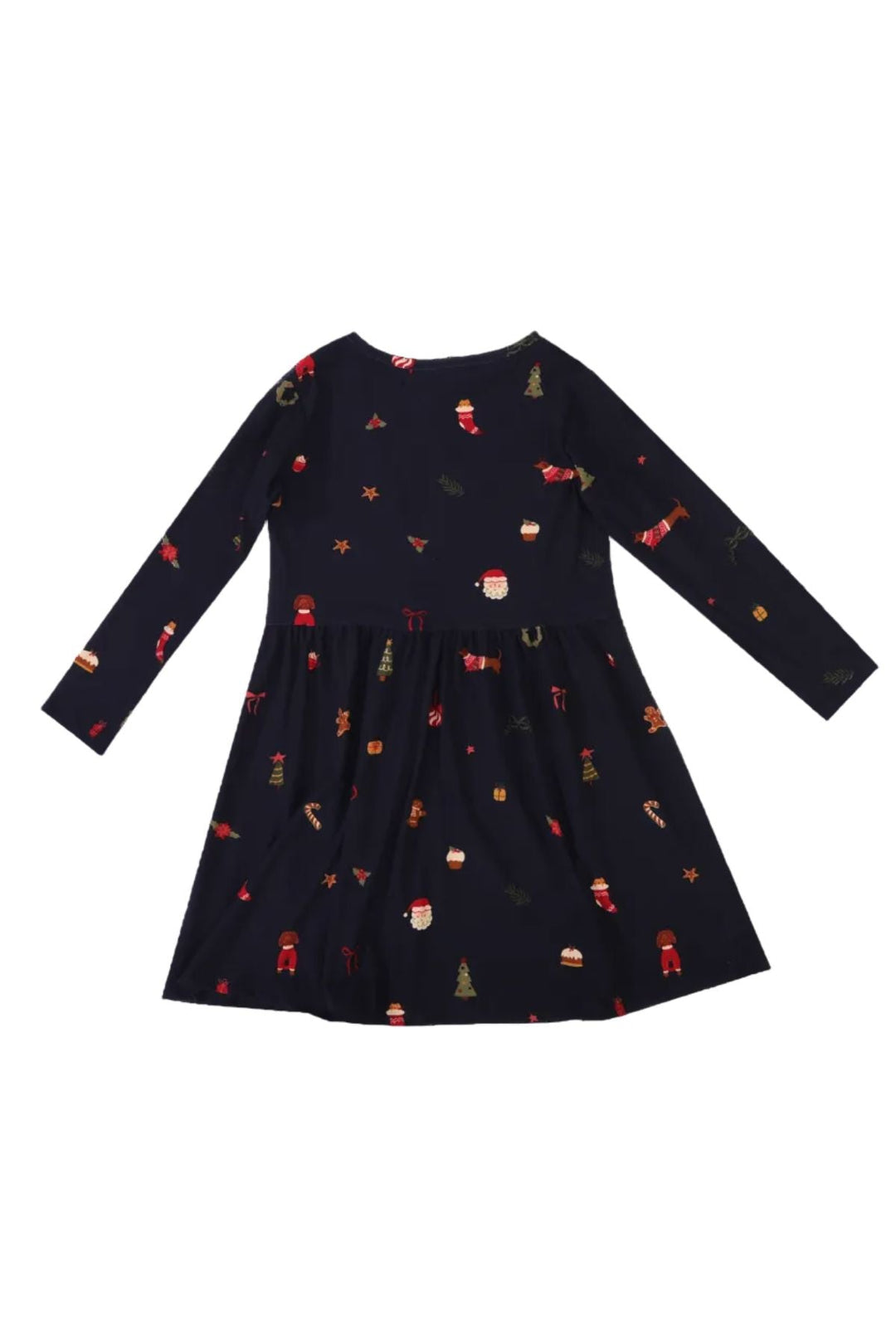 Liberte Ami - Alma-Ls-Babydoll-Dress (Kids) 9658 - Dog Navy Kjoler 