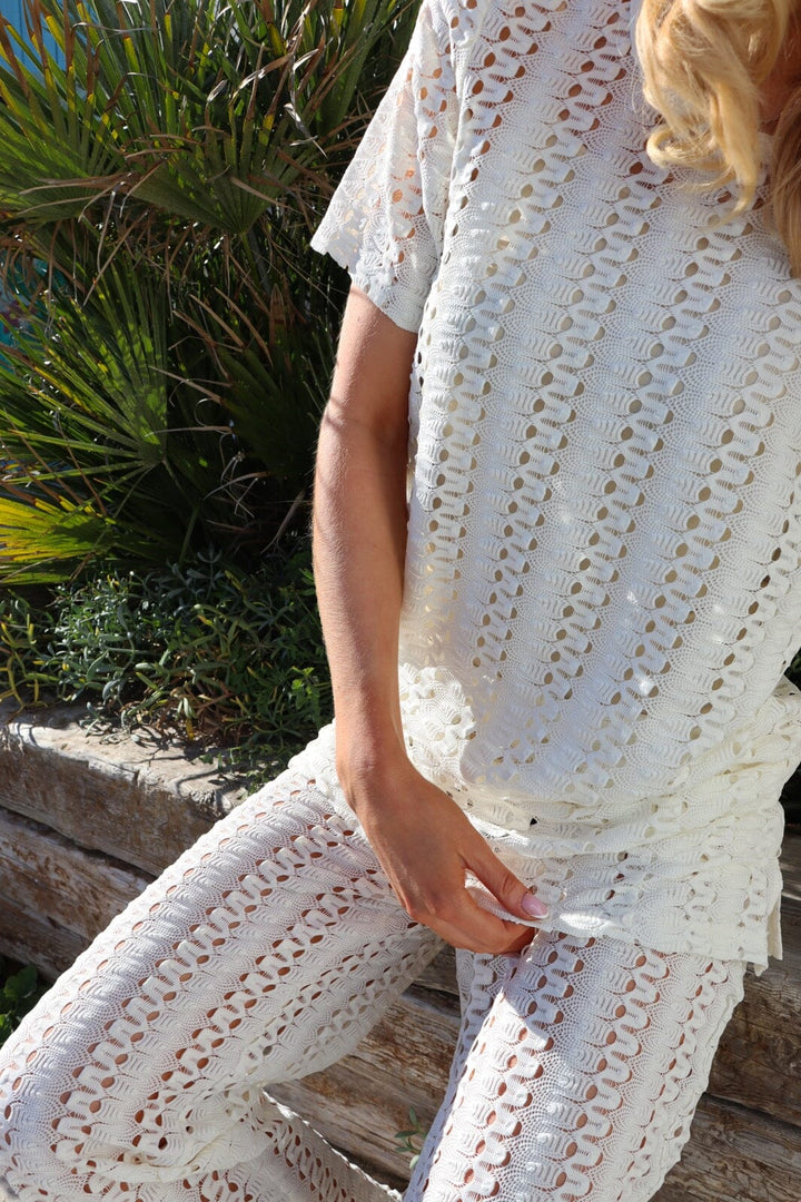 Liberte - Croc Pants 22382 - Creme