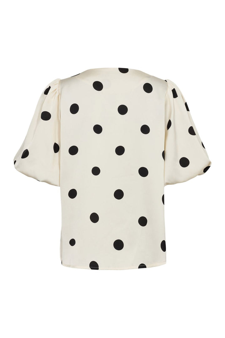 Liberte - Dotti Blouse 22390 - Creme Black Dot