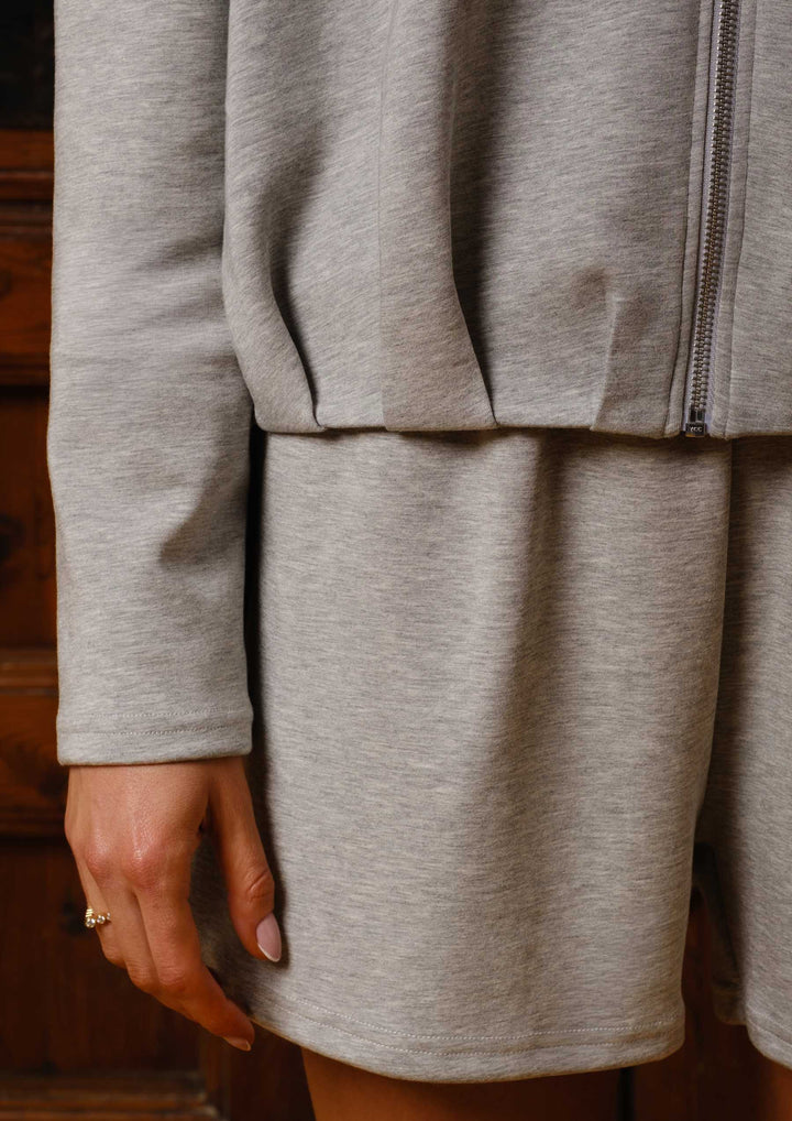 Liberte - Henny Baloon Jacket 22395 - Grey Melange Jakker 