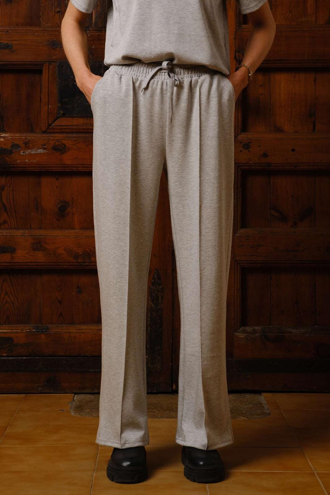Liberte - Henny Jog Pants 22396 - Grey Melange Bukser 