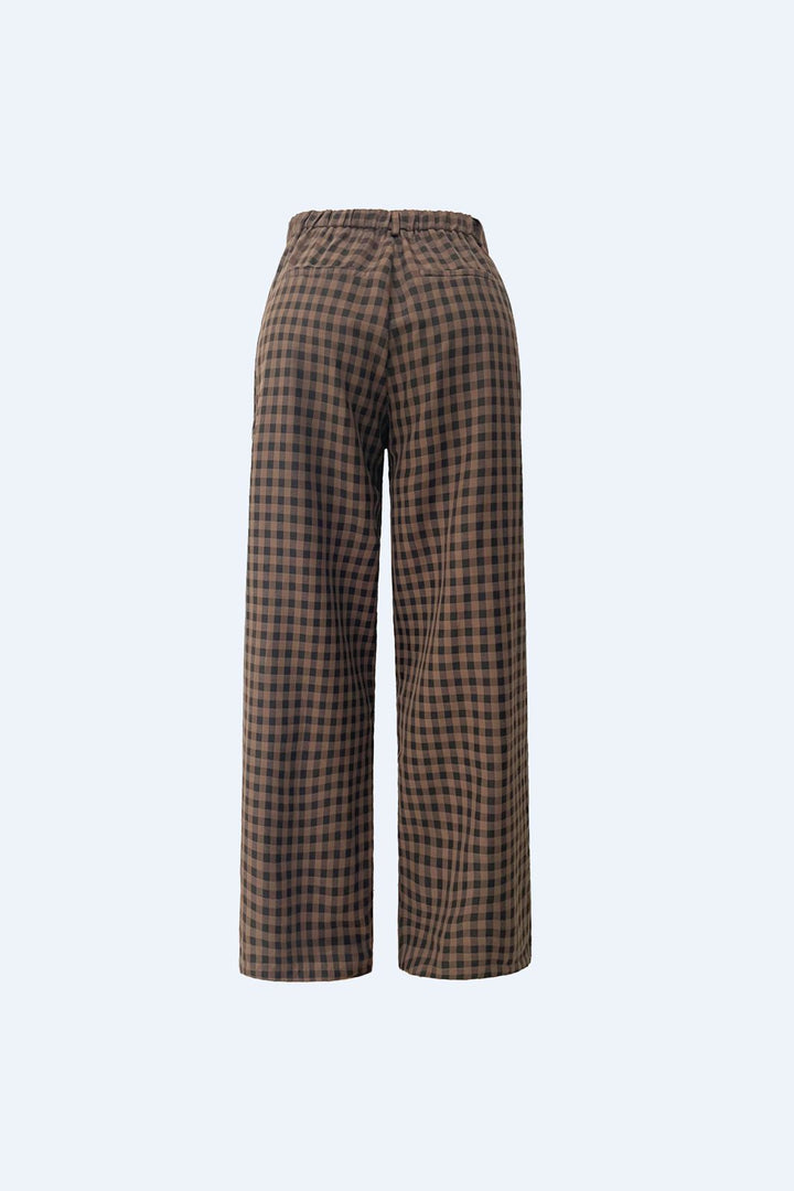 Liberte - Iddy Wide Pants 22468 - Brown Black Check