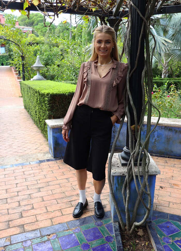 Liberte - Laura Ls Blouse 22360 - Nougat Brown Bluser 