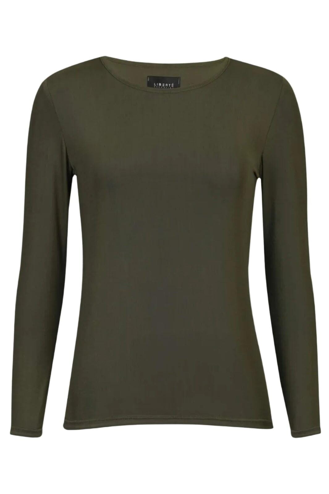 Liberte - Mesh Ls Tshirt 22065 - Army Bluser 