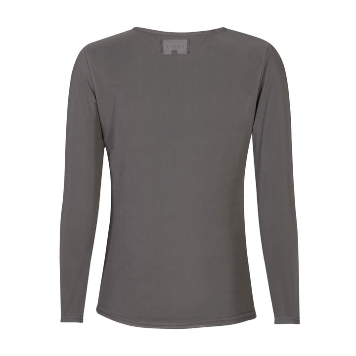 Liberte - Mesh Ls Tshirt 22065 - Dark Grey Bluser 