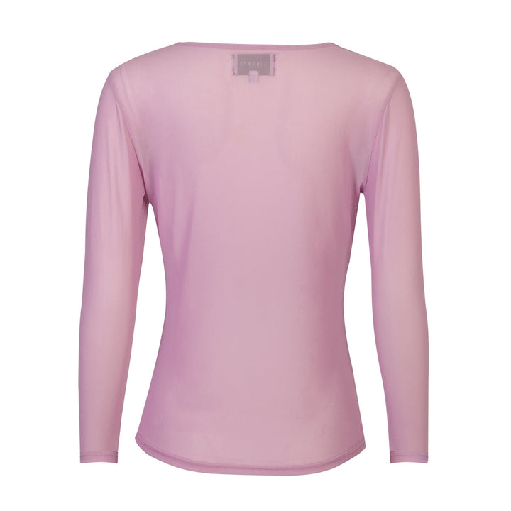Liberte - Mesh Ls Tshirt 22065 - Lavender Bluser 