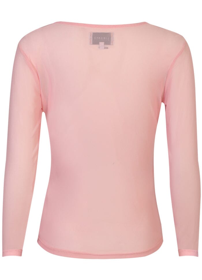 Liberte - Mesh Ls Tshirt 22065 - Rose Bluser 