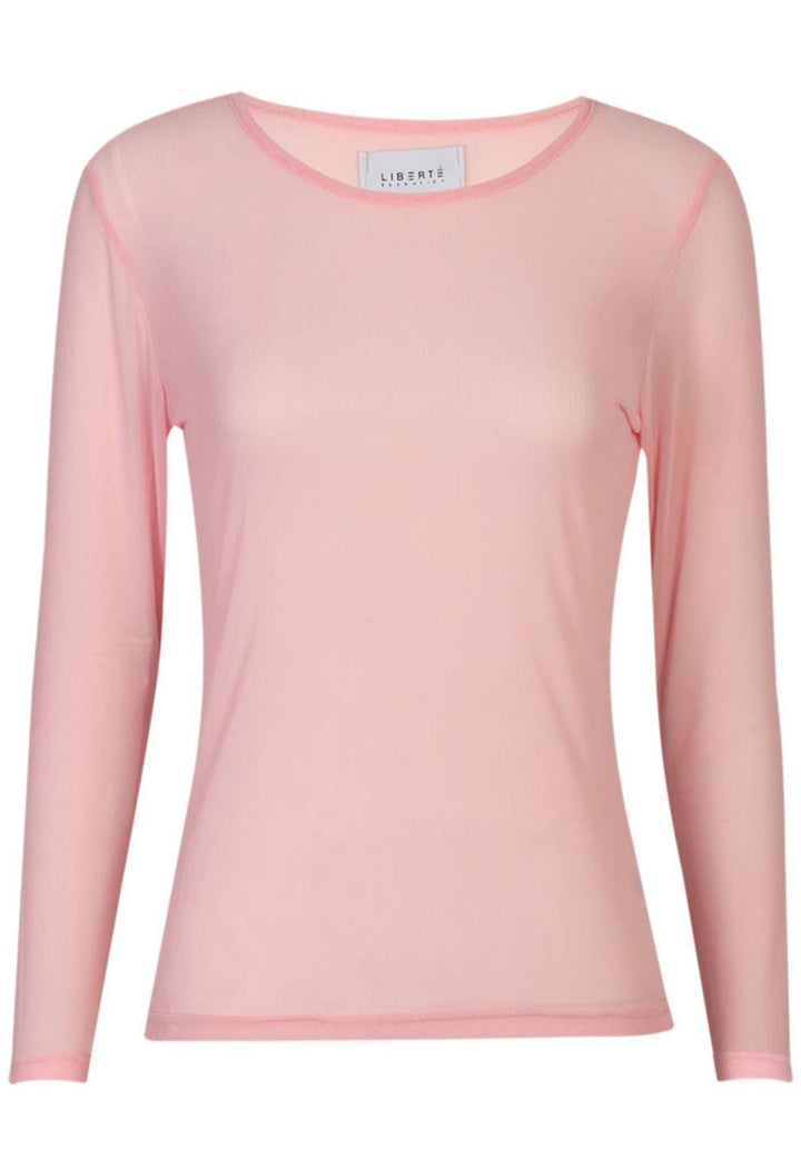Liberte - Mesh Ls Tshirt 22065 - Rose Bluser 