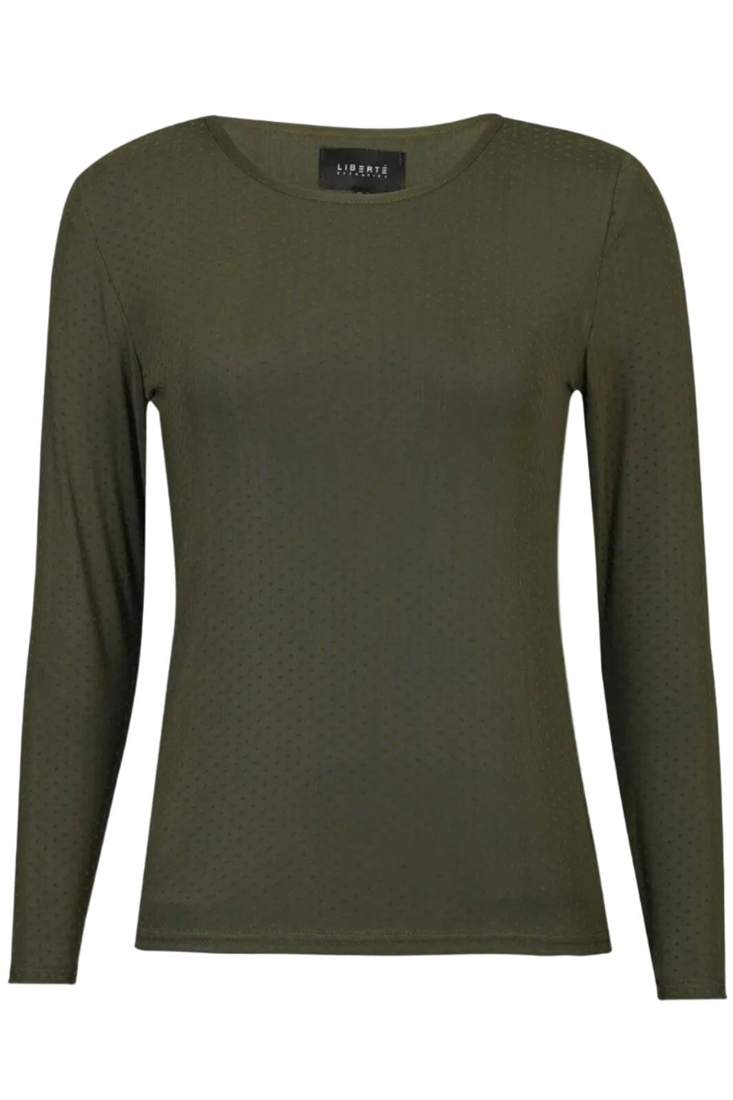 Liberte - Mesh Ls Tshirt, Dot 22069 - Army Bluser 