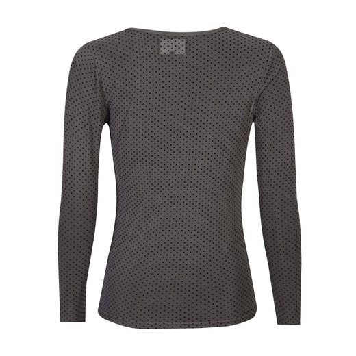 Liberte - Mesh Ls Tshirt, Dot 22069 - Dark Grey Bluser 