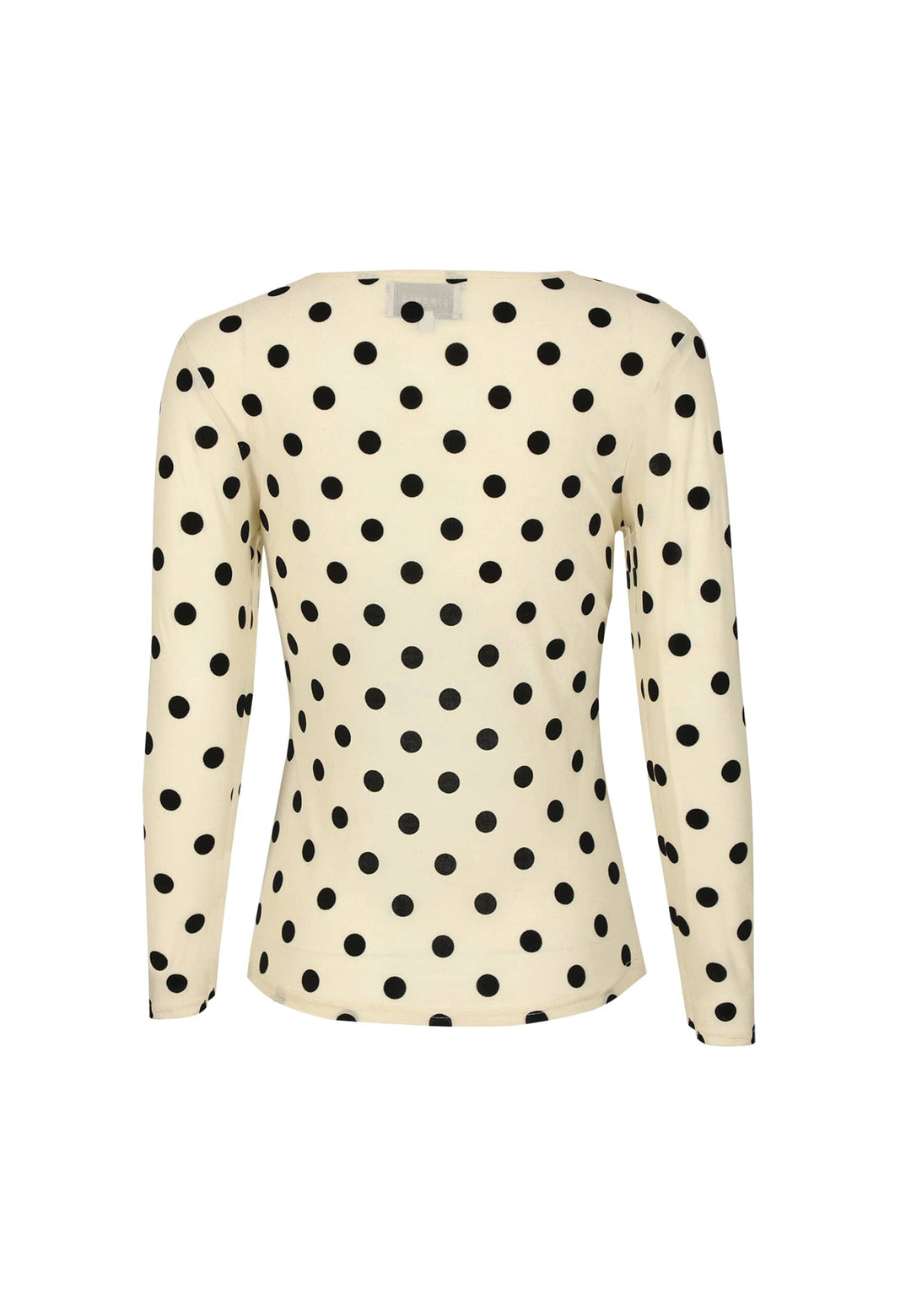 Liberte - Mesh Ls Tshirt, Flock 22081 - Ivory Big Dot T-shirts 