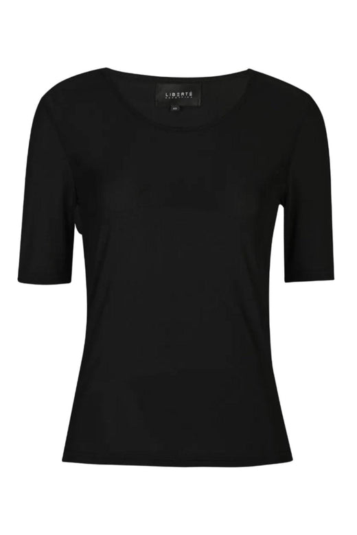 Liberte - Mesh Ss Tshirt 22064 - Black T-shirts 