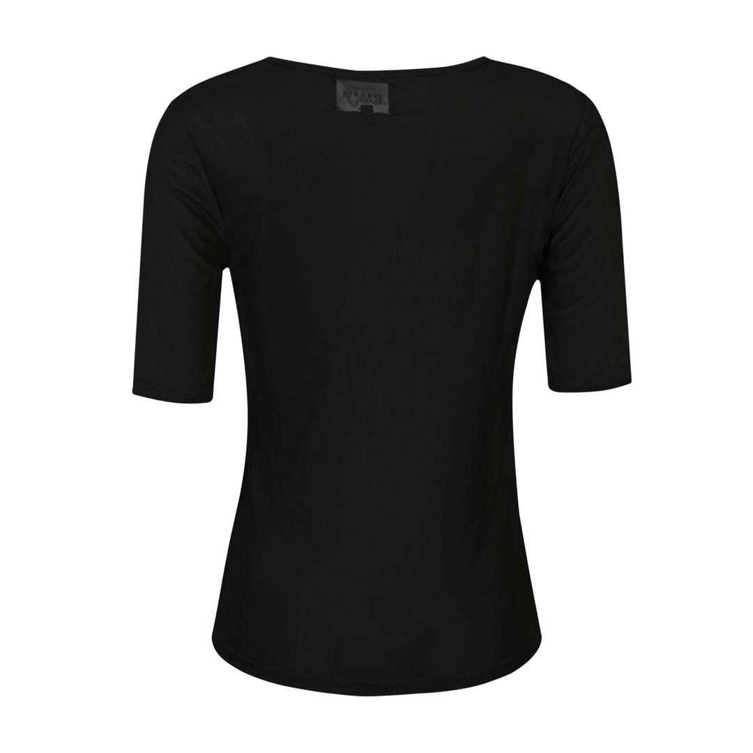 Liberte - Mesh Ss Tshirt 22064 - Black T-shirts 