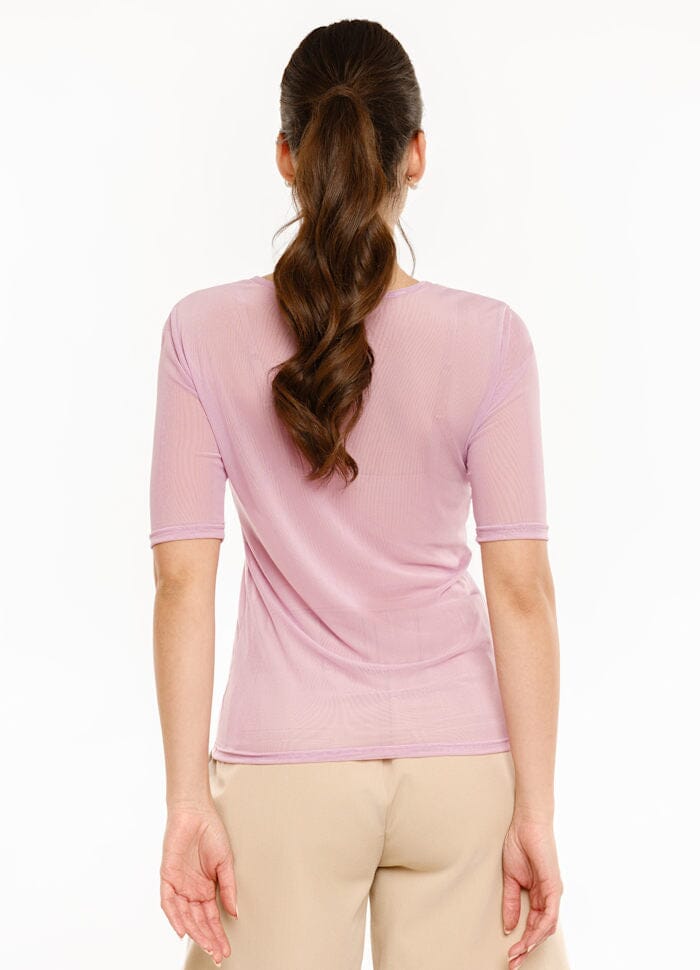 Liberte - Mesh Ss Tshirt 22064 - Lavender T-shirts 