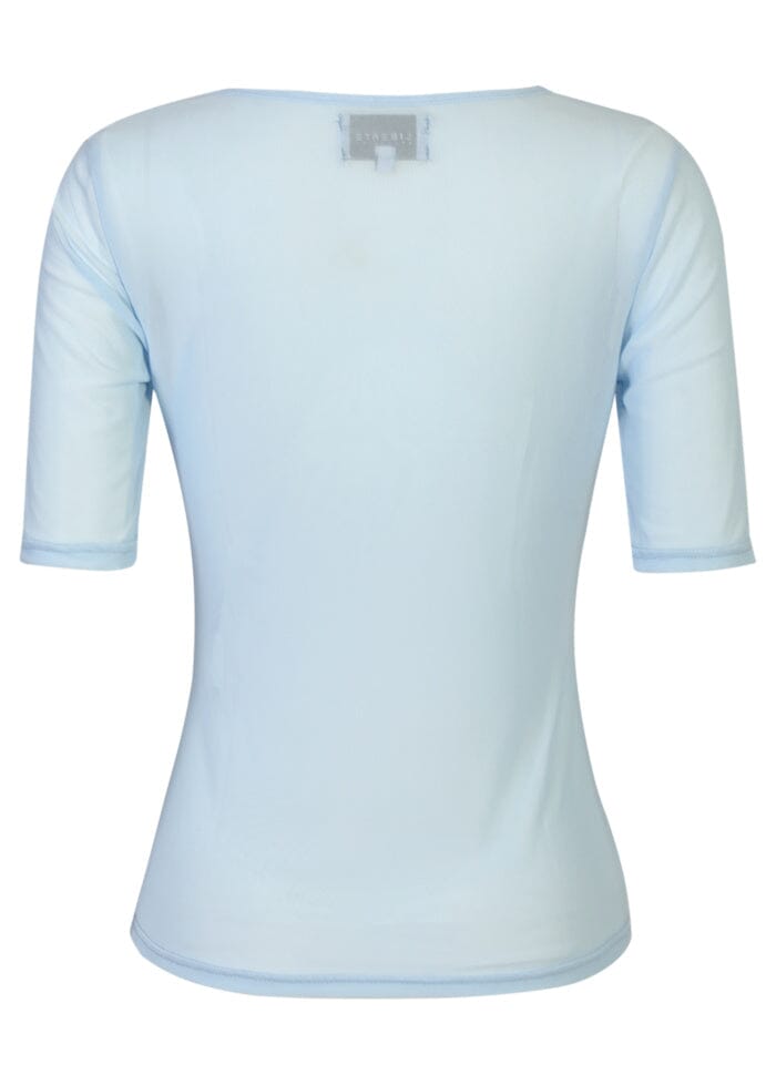 Liberte - Mesh Ss Tshirt 22064 - Light Blue T-shirts 