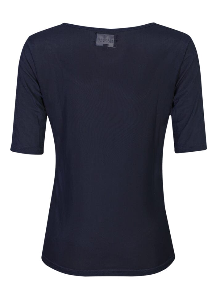 Liberte - Mesh Ss Tshirt 22064 - Navy T-shirts 