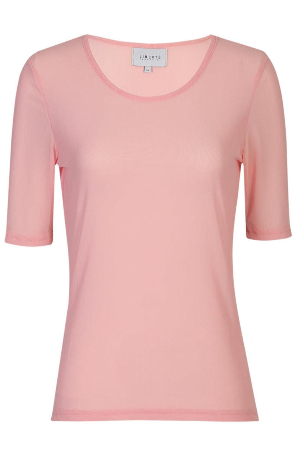 Liberte - Mesh Ss Tshirt 22064 - Rose T-shirts 