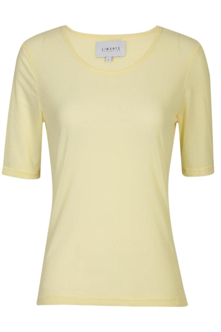 Liberte - Mesh Ss Tshirt 22064 - Yellow T-shirts 