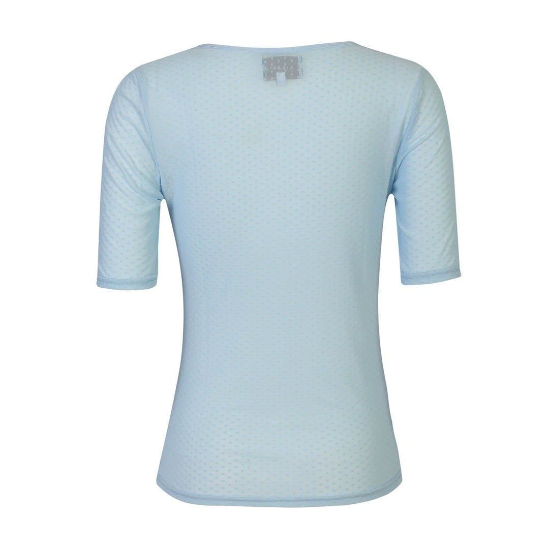 Liberte - Mesh Ss Tshirt, Dot 22011 - Light Blue T-shirts 