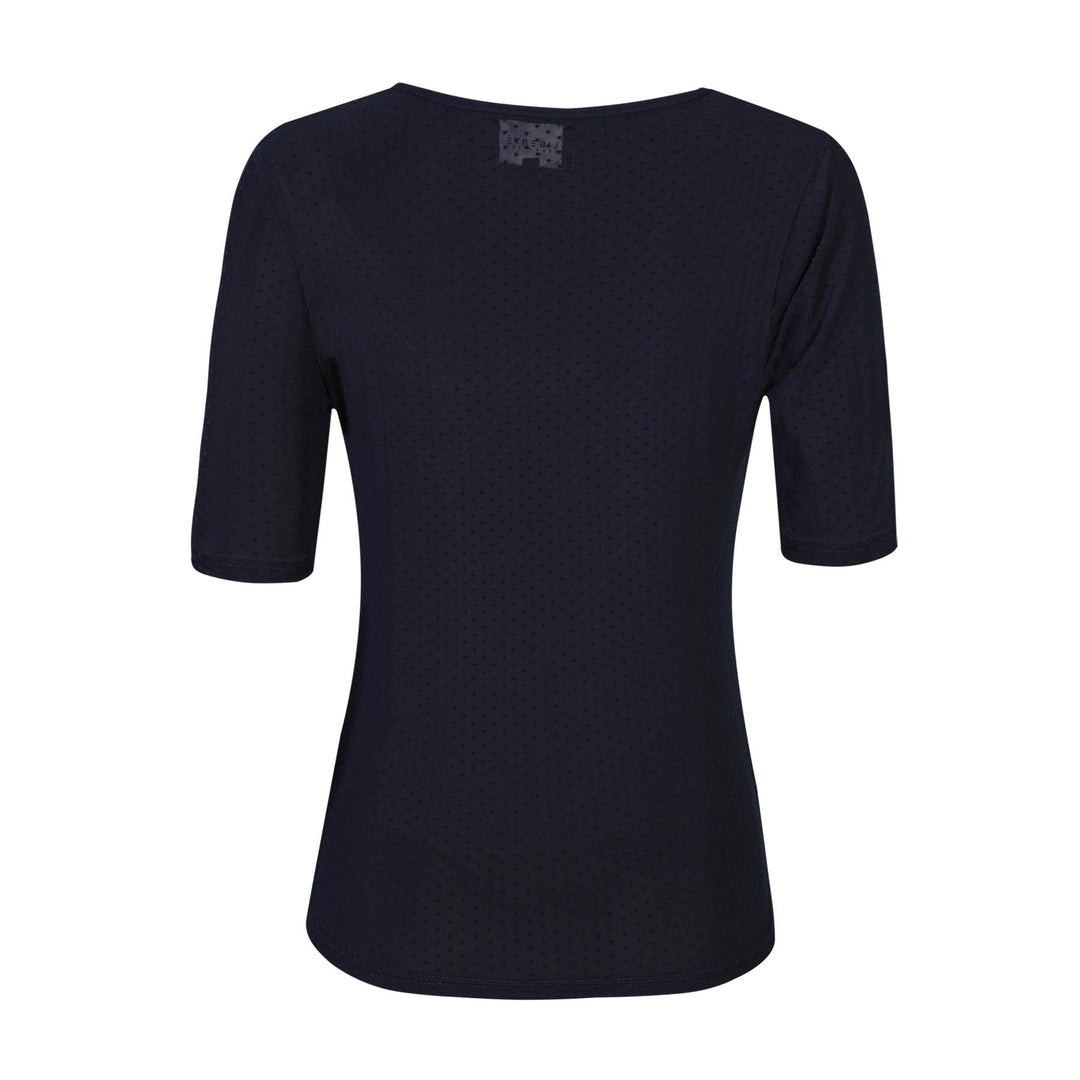 Liberte - Mesh Ss Tshirt, Dot 22011 - Navy T-shirts 