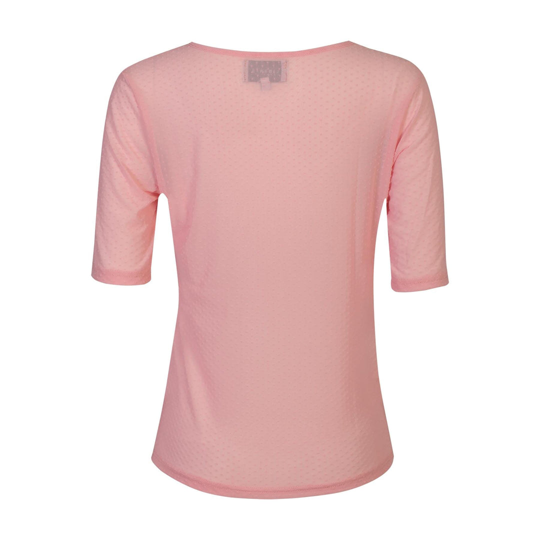 Liberte - Mesh Ss Tshirt, Dot 22011 - Rose T-shirts 