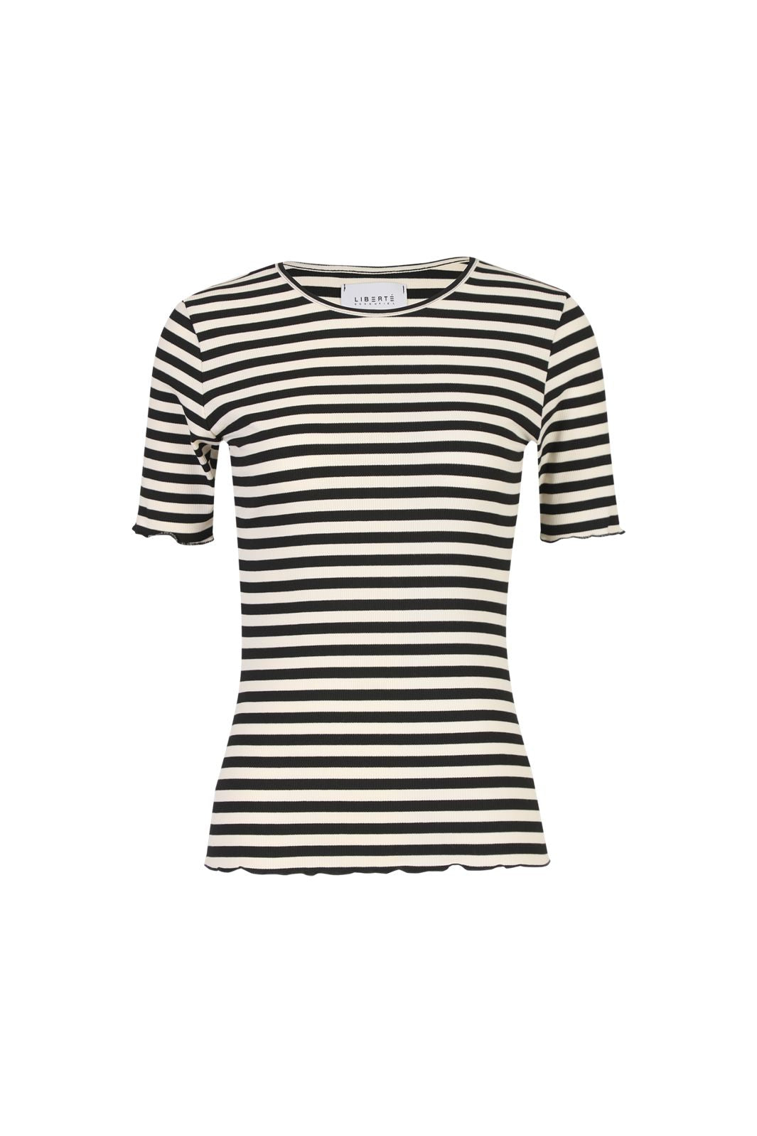 Liberte - Natalia Ss Blouse 9971 - Black Creme Stripe