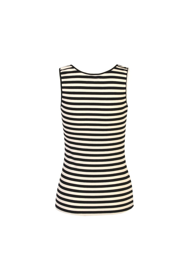 Liberte - Natalia Tank Top 21160 - Black Creme Stripe