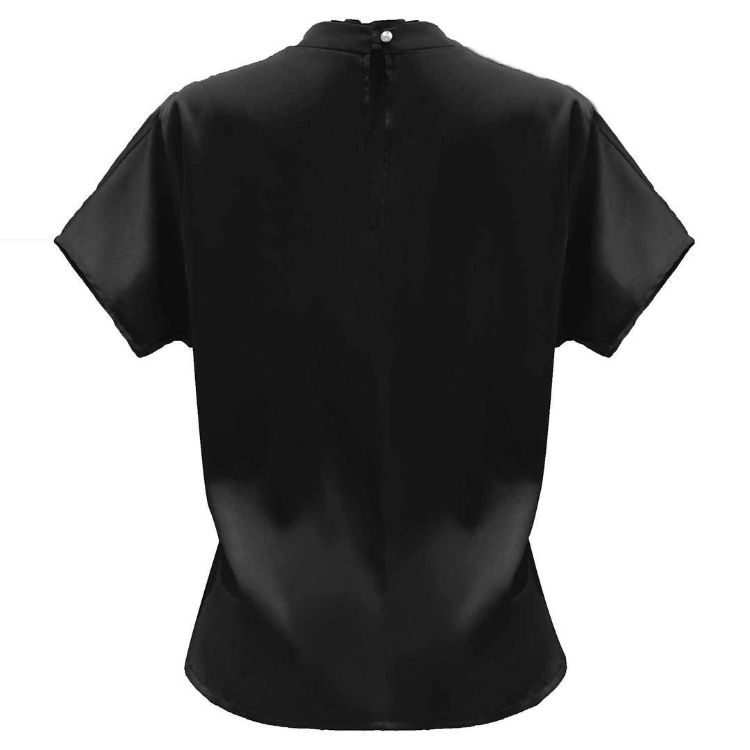 Liberte - Pip Ss Pearl Blouse 22379 - Black Bluser 