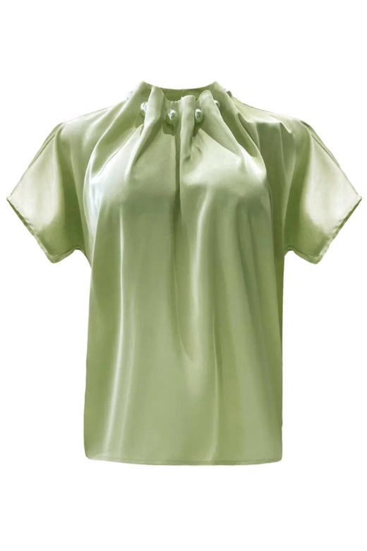 Liberte - Pip Ss Pearl Blouse 22379 - Mint Bluser 